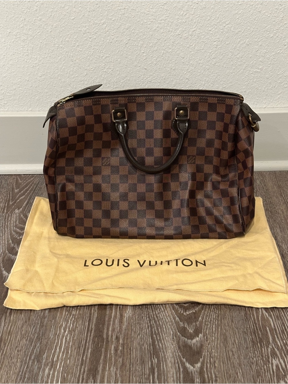 Louis Vuitton Brown Damier Canvas Duffel Bag